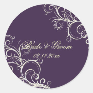 Adesivo PixDezines DIY color/Plum pearls casamento