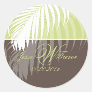 Adesivo PixDezines DIY color/White Palm Fronds
