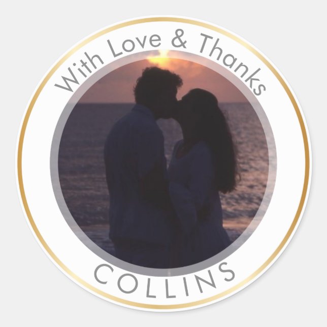 Adesivo PixDezines DIY Foto Obrigado (Frente)