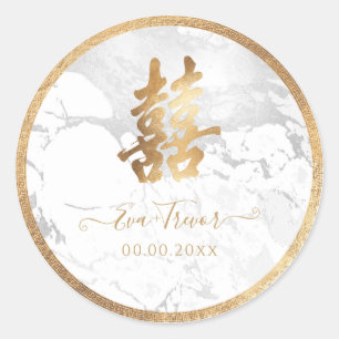 Adesivo PixDezines dupla felicidade mármore dourado falso