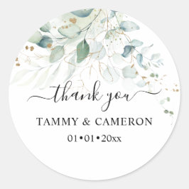 Adesivo PixDezines Elegante Aquarela Folhagem Eucalipto 