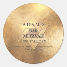 PixDezines Faux Bar Dourado Mitzvah / Bat Mitzvah