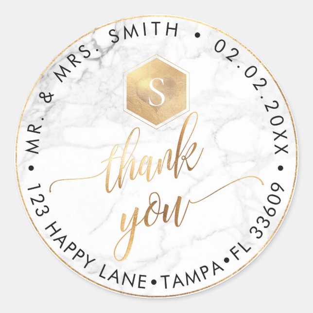 Adesivo PixDezines FAUX DOURADO HONEYCOMB, MONOGRAM OBRIGA (Frente)