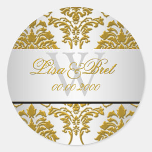 Adesivo PixDezines florentius damask/faux metálico