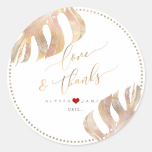 Adesivo PixDezines Greenery, Faux Metallic Monstera