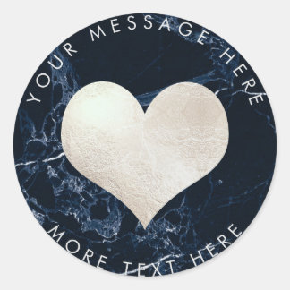 Adesivo PixDezines HEART FAUX SILVER+MARBLE