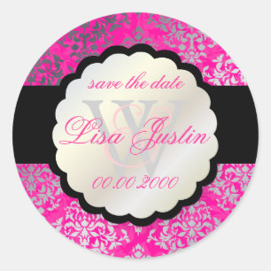 Adesivo PixDezines Josephine Damask/DIY color/rosa quente