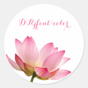 Adesivo PixDezines lótus rosa/fundo de DIY