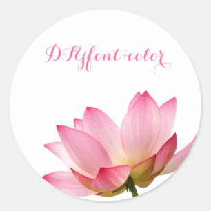 Adesivo PixDezines lótus rosa/fundo de DIY