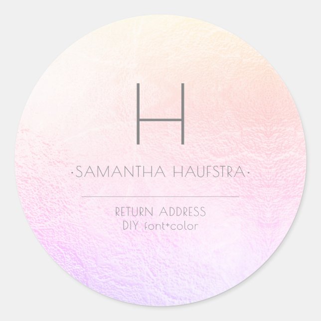 Adesivo PixDezines Monograma Amêijoa Escamoteada Folha (Frente)