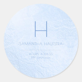 Adesivo PixDezines Monograma Iridescente Azul