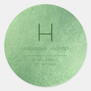 Adesivo PixDezines Monograma Iridescente Emerald Green