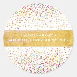 Adesivo PixDezines Rainbow Confetti