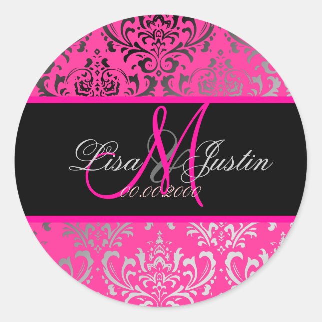 Adesivo PixDezines Rossi Damask, cor DIY!! (Frente)