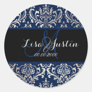 Adesivo PixDezines Rossi Damask, cor monograma/DIY!