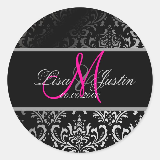 Adesivo PixDezines Rossi Damask, cor personalizada!!! (Frente)