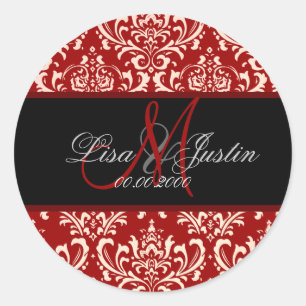 Adesivo PixDezines Rossi Damask, cor personalizada!!!!