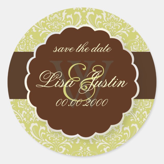 Adesivo PixDezines Rossi Damask/Endívia Verde (Frente)