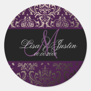 Adesivo PixDezines Rossi Damask, monograma/cor de "DIY"!