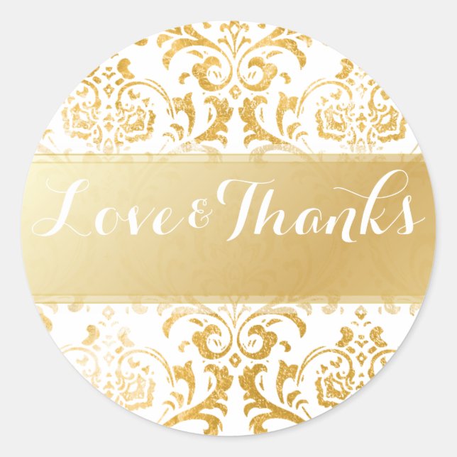 Adesivo PixDezines rossi damask/vintage faux gold (Frente)