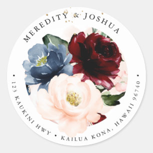 Adesivo PixDezines Sublime Azul Esmagado Borgonha Azul