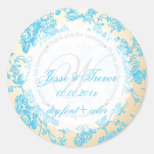 Adesivo PixDezines toile vintage/azul aqua