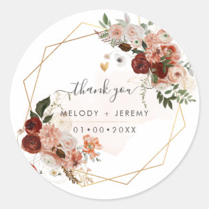 Adesivo PixDezines Watercolor Marsala Red Autumn Love Note