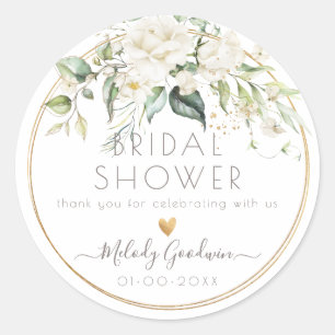 Adesivo PixDezines Watercolor White Cream Rosas+Greenery