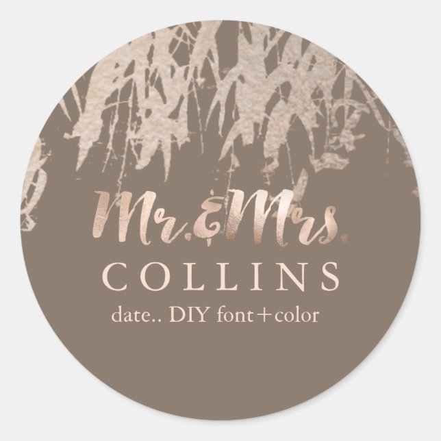 Adesivo PixDezines Willow/Faux Pink Gold/fundo de DIY (Frente)