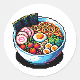 Adesivo Pixel Art Ramen Noodles