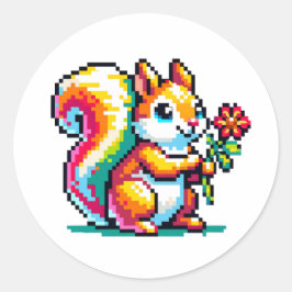 Adesivo Pixel Art Squirrel
