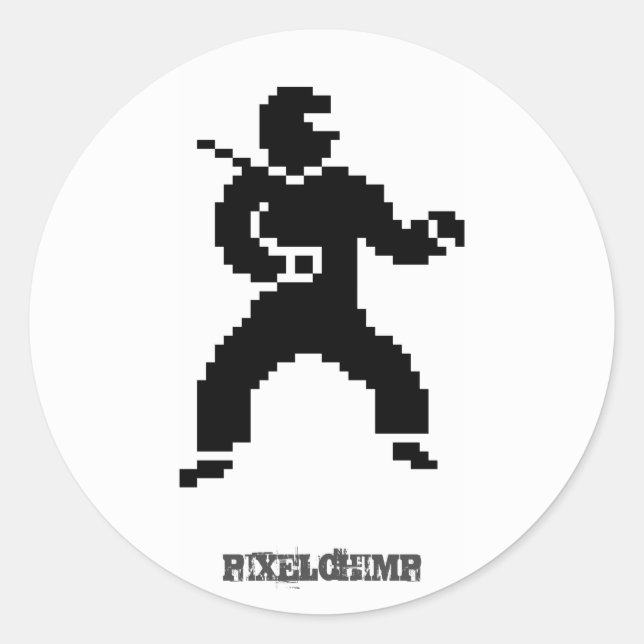 Adesivo Pixel Ninja (Frente)