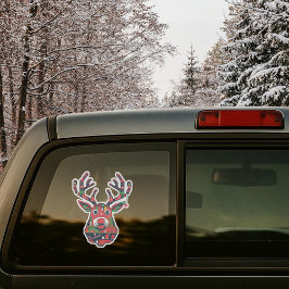 Adesivo Pixel Reindeer Retro Ugly Sweater Sticker