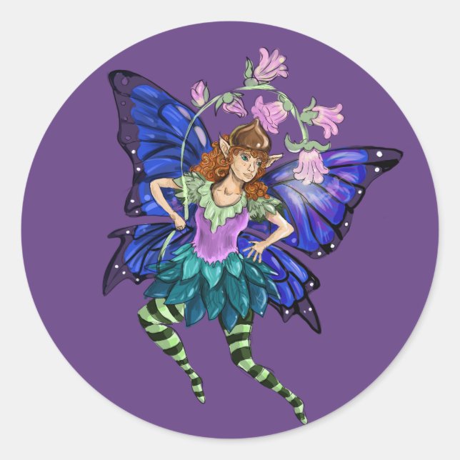 Adesivo Pixie Asas Azul (Frente)