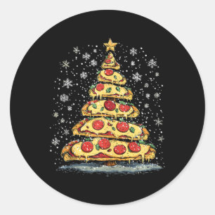 Adesivo Pizza Árvore De Natal Rápida Xmas Para Homens