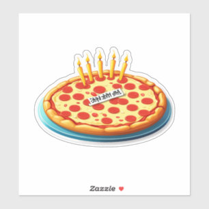 Adesivo Pizza, Cake, Repeat!" (Adultos)
