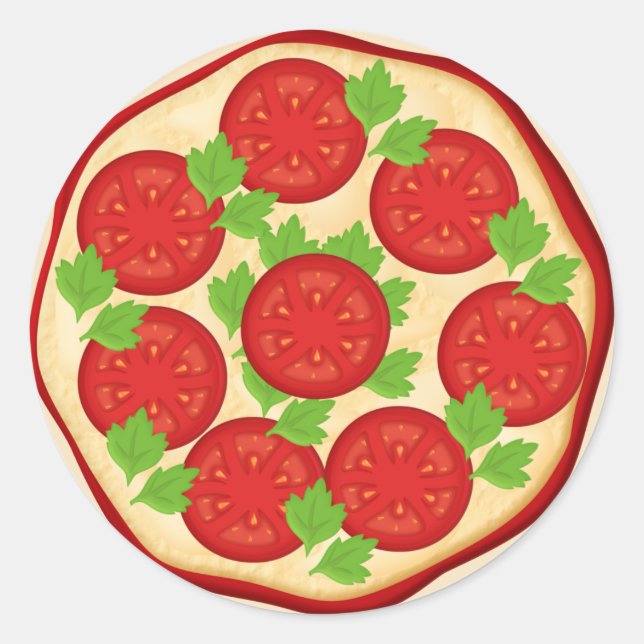 Adesivo Pizza com tomates (Frente)