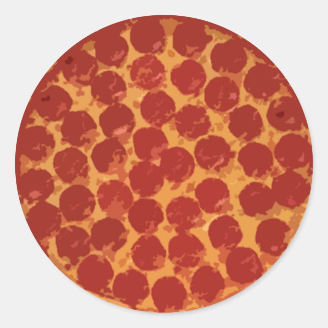 Adesivo Pizza de Pepperoni (Frente)