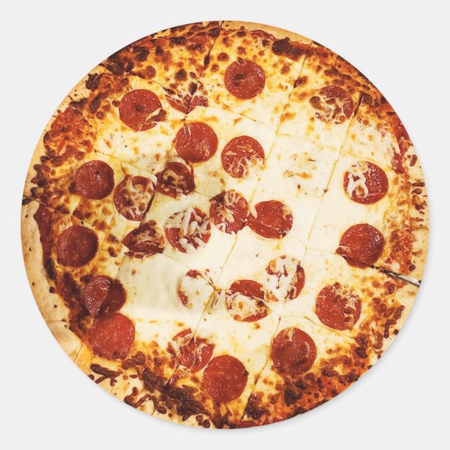 Adesivo Pizza de Pepperoni e queijo (Frente)