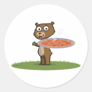Adesivo Pizza do urso de ursinho