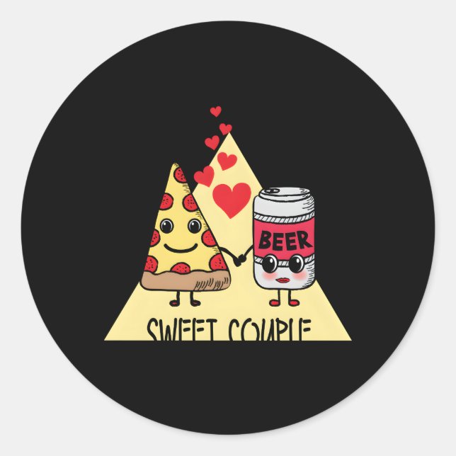 Adesivo Pizza E Cerveja Doce (Frente)