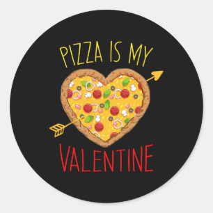 Adesivo Pizza É Meu Amor De Valentim Para Comer Gráfico
