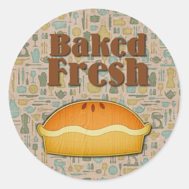 Adesivo Pizza fresca cozida (Frente)