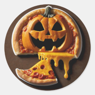 Adesivo Pizza Fright Night the cheesiest Halloween surpris