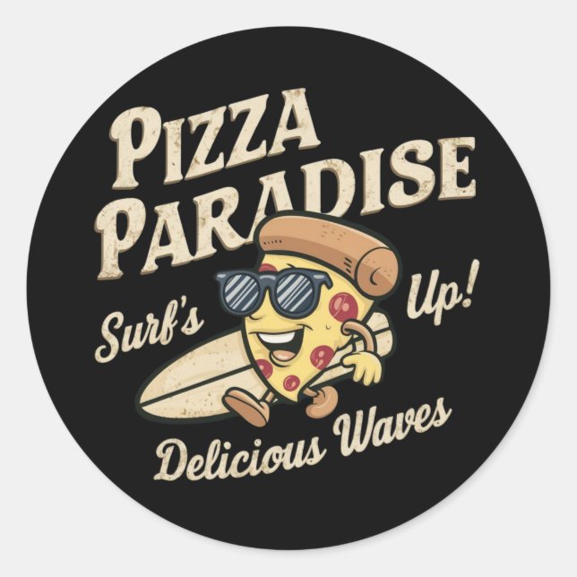 Adesivo Pizza Paradise (Frente)