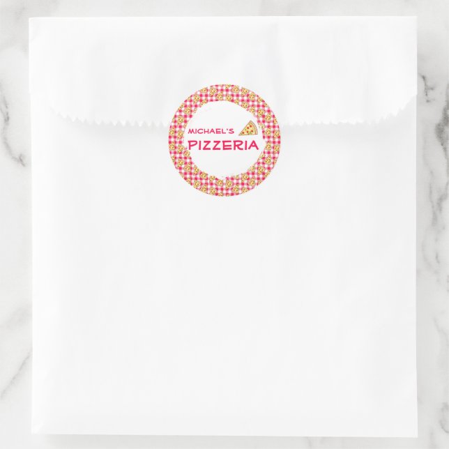 Adesivo Pizza Party Kids Birthday (Bolsa)