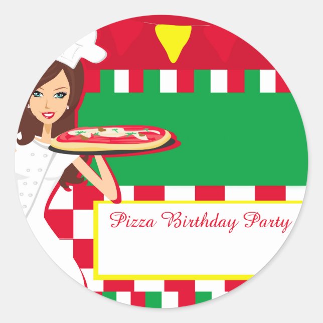 Adesivo Pizza Party Sticker (Frente)