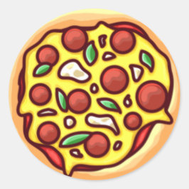 Adesivo Pizza Round Sticker