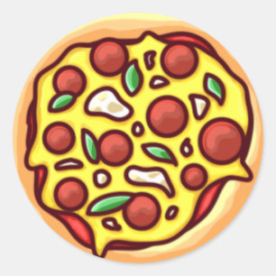Adesivo Pizza Round Sticker