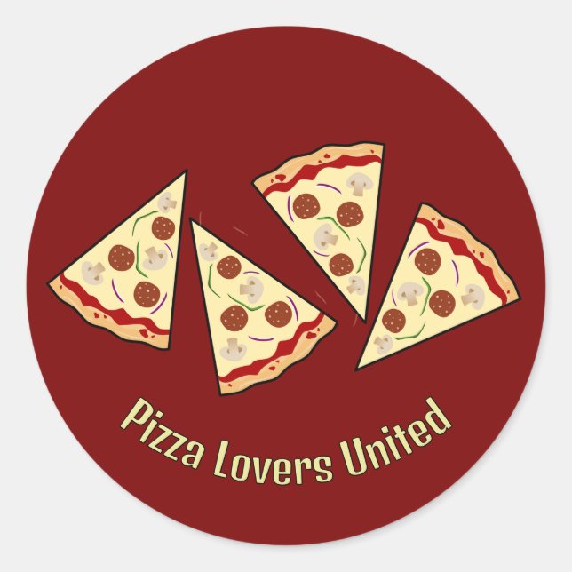 Adesivo Pizza Slices Design (Frente)